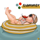 Summer et l'incontournable pastèque joyeuse